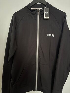 BOSS Black Full-Zip Performance Hoodie Jacket